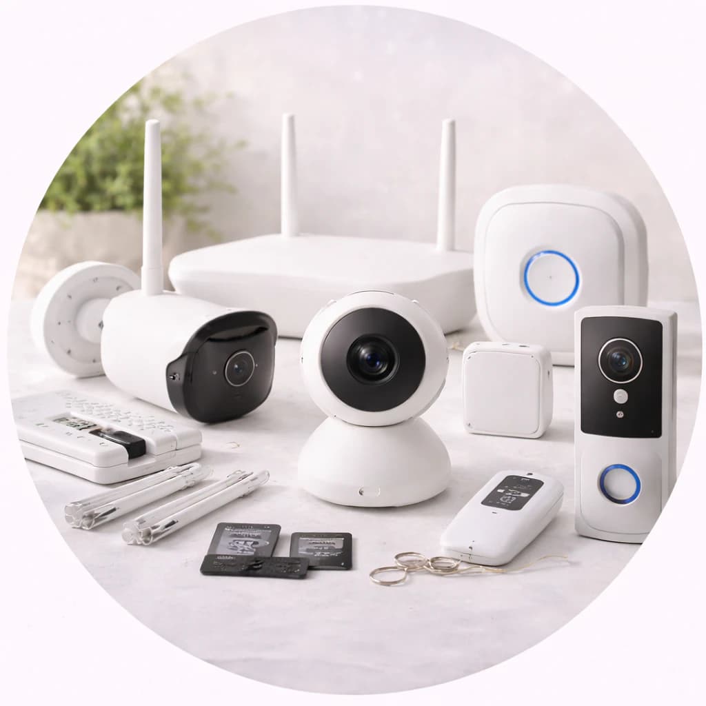 Security camera and accessories