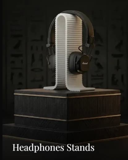 3D Headphones Stands