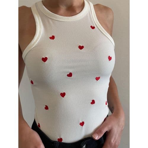Martina Store Womens T-shirt Made Of Ribbed Cotton - White