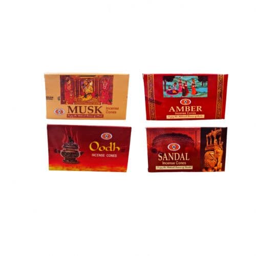 Indian Different Scents Of Premium Incense Cones - 4 Box X 10 Cones