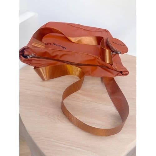Practical tote bag made of synthetic leather with a small pocket-1