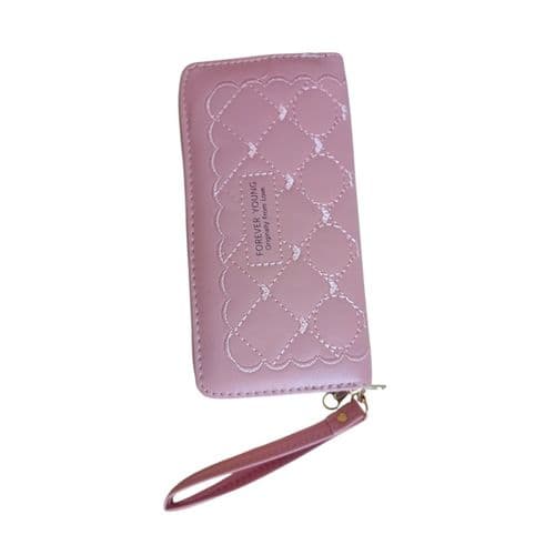 Very Elegant And Chic Womens Leather Wallet With 2 Zippera