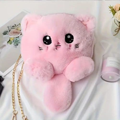 Girls Cat Face Shoulder Or Backpack Bag - Cute And Distinctive Design For Kids A