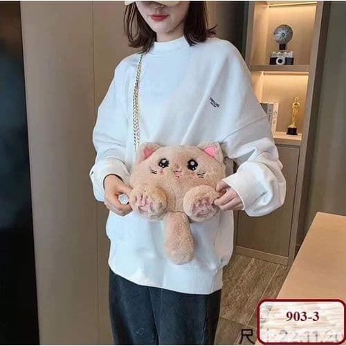 Girls Cat Face Shoulder Or Backpack Bag - Cute And Distinctive Design For Kids A