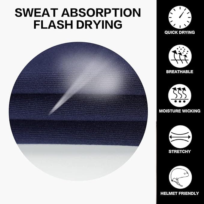 ECVV 3PCS Absorbent Sport Sweat Headbands For Men Women Unisex Quick Drying and