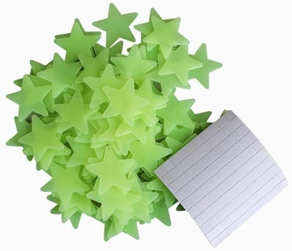 Other Illuminated Stars and Shapes for Childrens Room - PVC Wall Decals - Space
