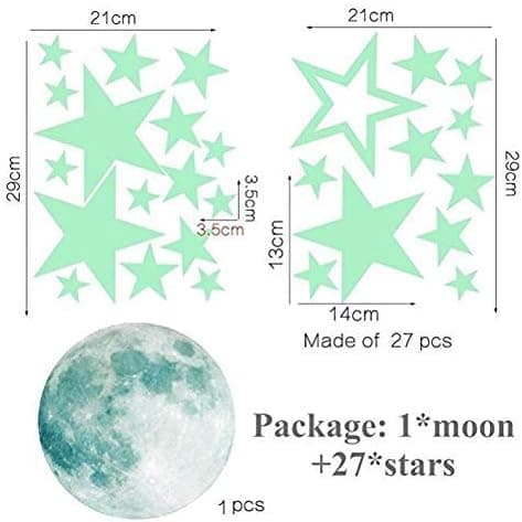 Other Illuminated Stars and Shapes for Childrens Room - PVC Wall Decals - Space