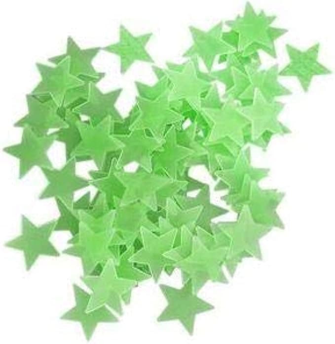 Gagafeel 100 PCS Fluorescent Removable wall Stickers Luminous Decorative Stars G