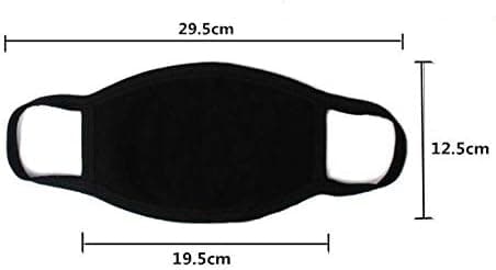 Unisex Cotton Mouth Face Mask for Cycling Anti Dust Black