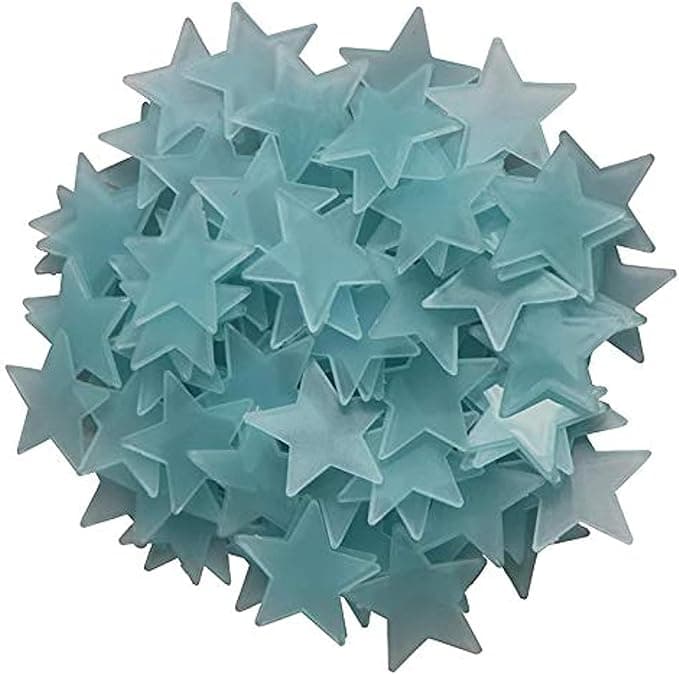 Other 100pcs Plastic 3D Stars Glow in the Dark Fluorescent Luminous Wall Sticker