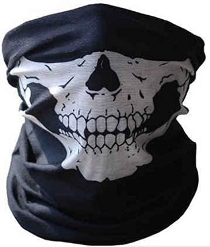 Neck masks scarf skull half face motorcycle party halloween mask gift skull prin