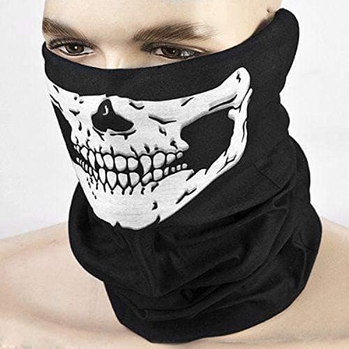 Neck Masks Scarf Skull Half Face Motorcycle Party Halloween Mask Gift Skull prin