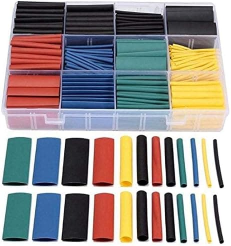 530 Pieces Heat Shrink Tubing Insulation Shrinkable Tubes Assortment Electronic
