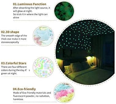 Ultra brighter glow in the dark stars for kids amazing for children and toddler