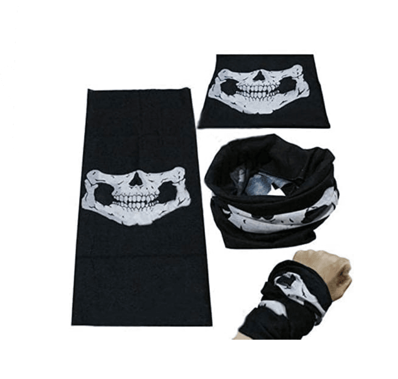Fashion Skull Print Multi-Purpose Scarf For Men and Women