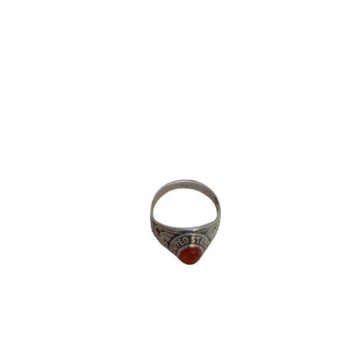 925 Sterling Silver Ring Engraved With The US Emblem