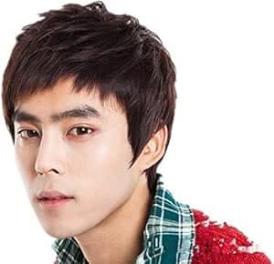 Wig suitable for men, made of fiber, daily looks, hair loss solution, change yo