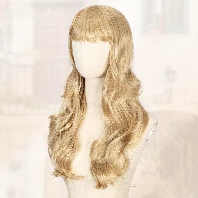 Barakah Women,Thermal Fiber Wig,Yellow Color,. Daily looks solve hair problems