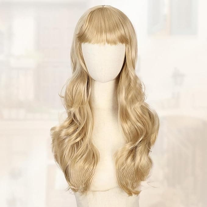 Barakah Women,Thermal Fiber Wig,Yellow Color,. Daily looks solve hair problems