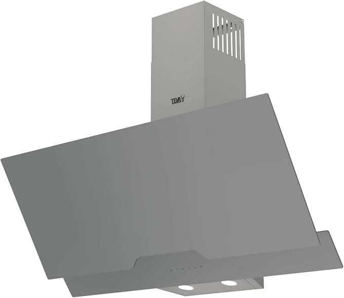 شفاط تيفا المزخرف 90 سم Airflow 800M3H - زجاج رمادي - تحكم باللمس، 4 مستويات سرع