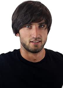 Unisex thermal fiber wig in brown color. Daily looks solve hair problems Meetin