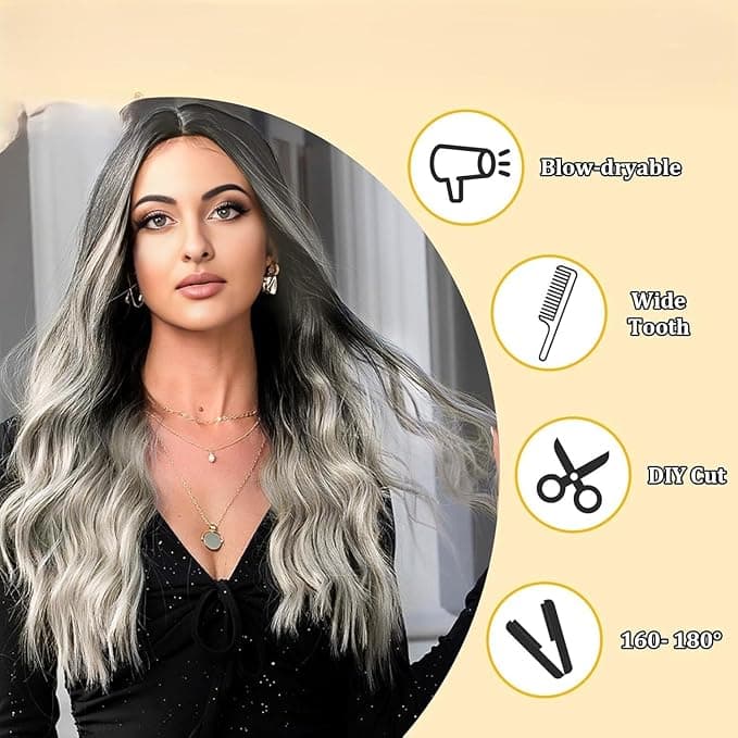 Thermal fiber wig daily looks solve hair problems consistency, change your look