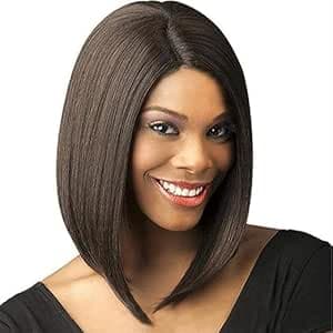 Short Straight Synthetic Wig Middle Parting European Style Stylish