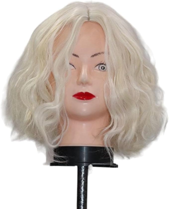 Short Broken Blonde Wig Fracture Part Accepts Washing, Ironing and Blow Dry