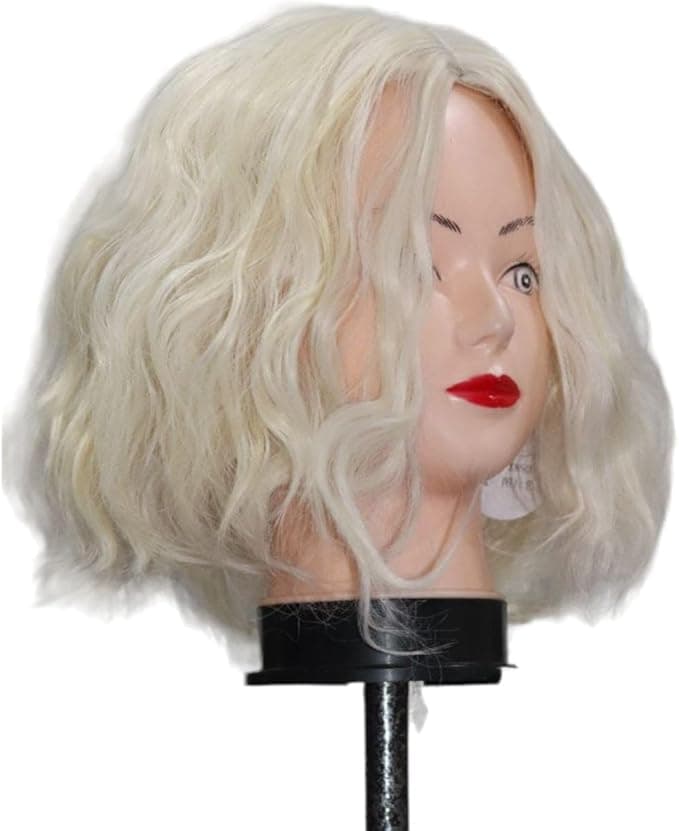 Short Broken Blonde Wig Fracture Part Accepts Washing, Ironing and Blow Dry