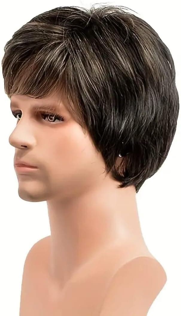 Mens Side Part Wig, Heat Resistant Wig, Hair Problem Solving, Daily Looks, Parti