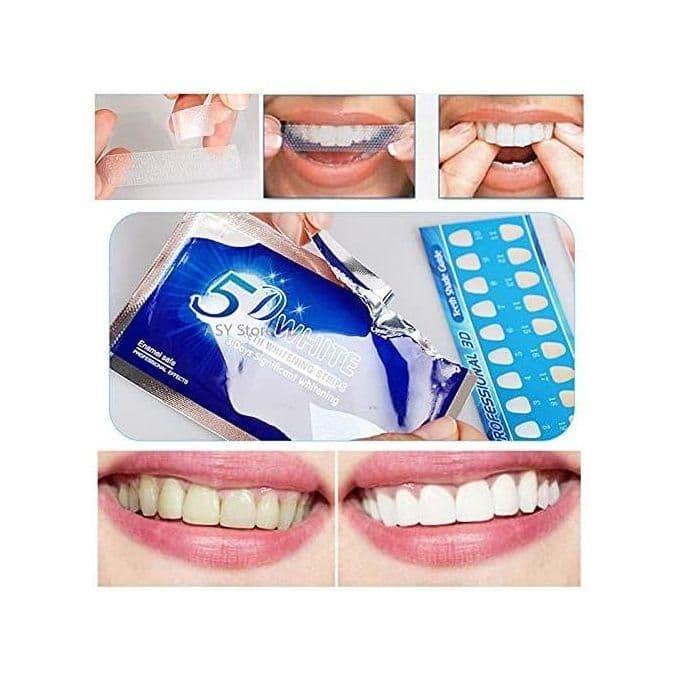 White Teeth Whitening Strips 2 Pcs