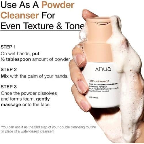 Anua Rice Ceramide Rice Enzyme Brightening Cleansing Powder 40g