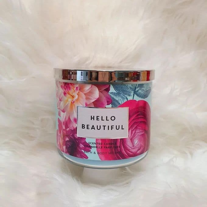 Bath & Body Works Hello Beautiful 3-Wick Candle 411g
