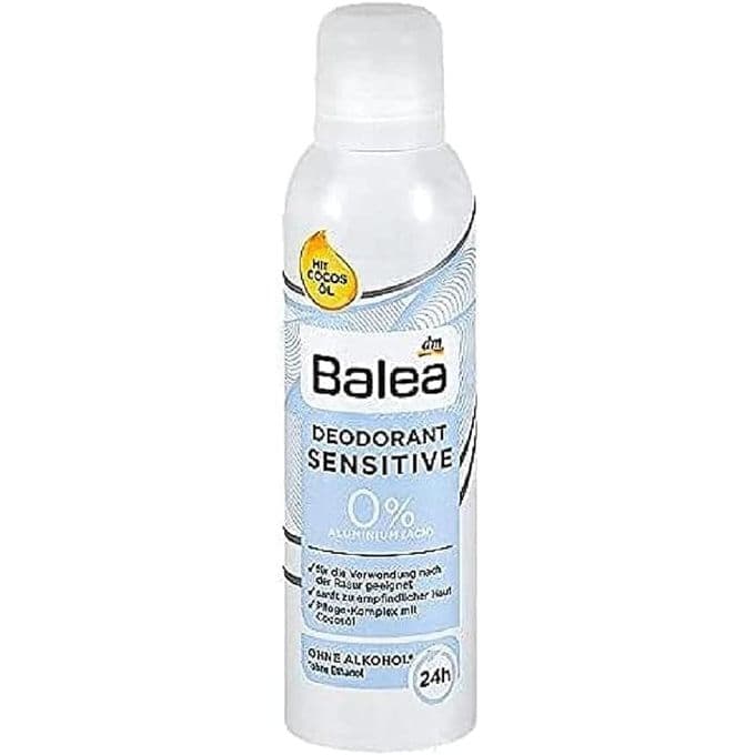 Balea Deodorant Sensitive Body Spray With 0 Aluminum 200 Ml