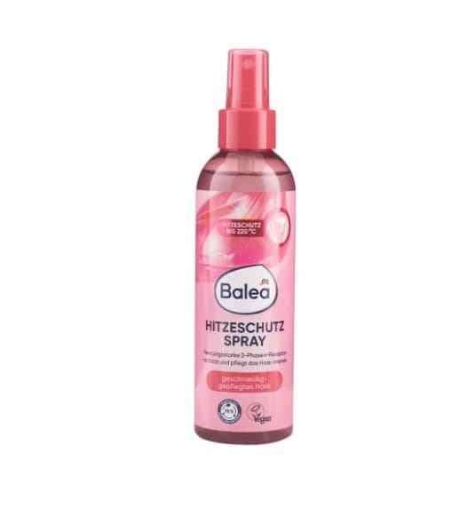 Balea Two-stage Heat Protection Spray - Protects & Nourishes Hair - 200 Ml