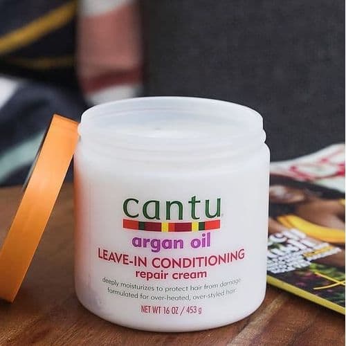 Cantu Argan Oil Leave In Conditioning Repair Cream - 453 G
