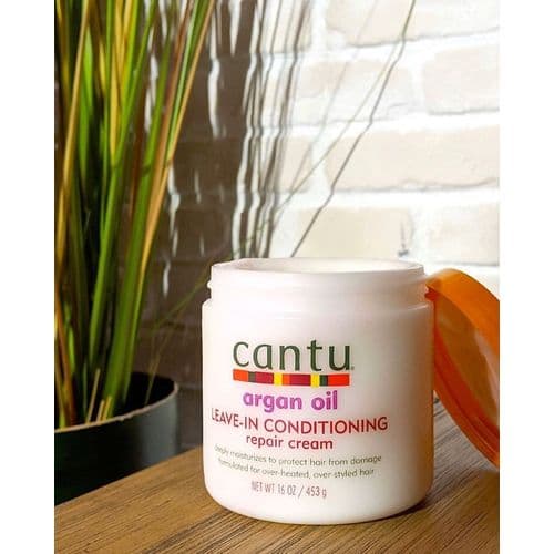 Cantu Argan Oil Leave In Conditioning Repair Cream - 453 G