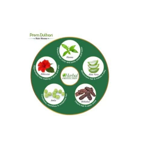 Prem Dulhan Hair Color Hair Henna Natural Brown 125G