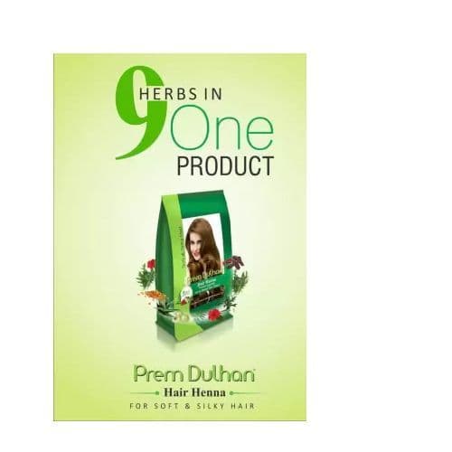 Prem Dulhan Hair Color Hair Henna Natural Brown 125G