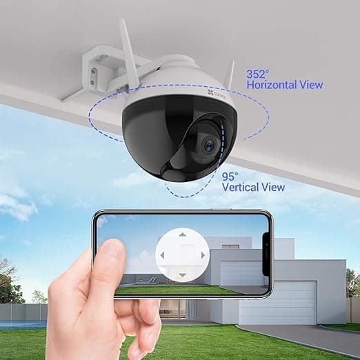 EZVIZ C8C 1080p Full HD WiFi Security Camera Outdoor Pan/Tilt/Zoom, 360 Visual C