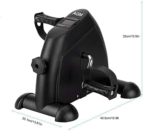 Mini Exercise Bike ,Under Desk Bike,Pedal Exerciser Portable Cycle Arm and Leg E