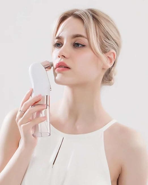 LIWEARE Blackhead Suction Pore Cleaner, 6 Suction Heads, 3 Modes, USB Charging F