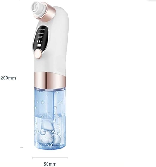 LIWEARE Blackhead Suction Pore Cleaner, 6 Suction Heads, 3 Modes, USB Charging F