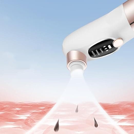 LIWEARE Blackhead Suction Pore Cleaner, 6 Suction Heads, 3 Modes, USB Charging F