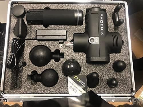 Phoenix Massage Gun A1 with 9 Heads for All Body Massage