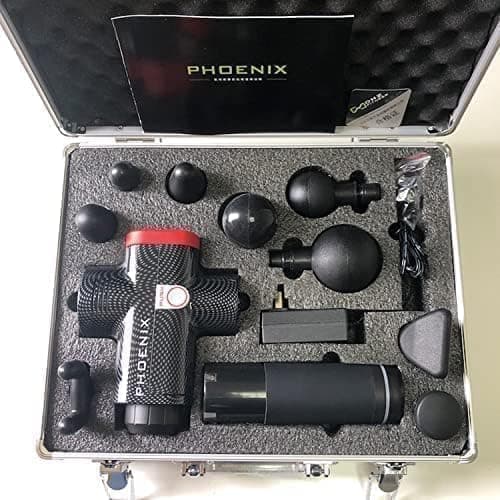 Phoenix Massage Gun A1 with 9 Heads for All Body Massage