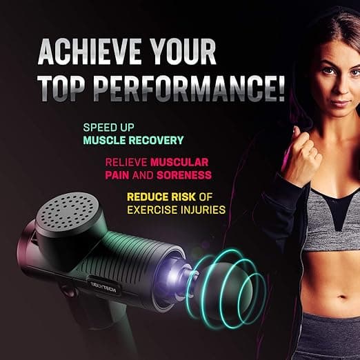 LDREAMAM Bodytechnix Massage Gun for Athletes Powerful & Quiet 30 Speed Deep Tis