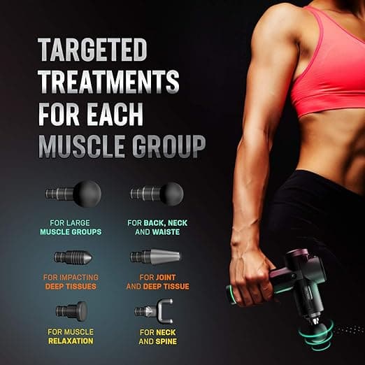 LDREAMAM Bodytechnix Massage Gun for Athletes Powerful & Quiet 30 Speed Deep Tis