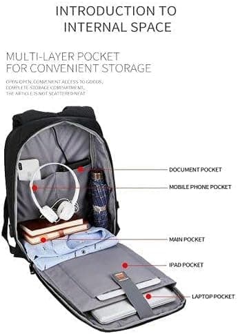 MEINAILI Polyester Beige Laptop Bags