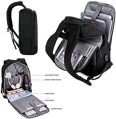 MEINAILI Laptop Backpacks Black